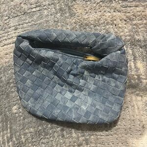 Woven Blue Clutch Bag
